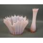 Fostoria Pink Opal MCM Vases