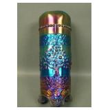 Fenton Blue Orange Tree Hatpin Holder.