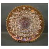 Dugan Peach Opal Persian Gardens Chop Plate