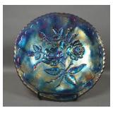 Imperial Elec. Purple Lustre Rose Plate