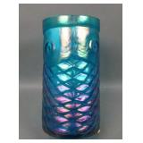 John Cook Studios Art Glass Koi Fish Tumbler Vase