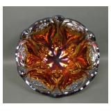 Maker? Amethyst Dozen Roses Ftd  Flared Bowl