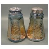 Imperial Marigold/ Aqua Soda Gold Salt Shakers