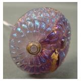 Beautiful Lavender Golden Owl Hat Pin