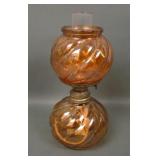 Contemporary Marigold Swirl Mini GWTW Lamp