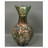 Vintage Imperial Green Loganberry Vase