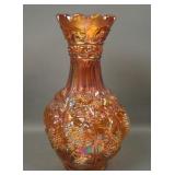 Vintage Imperial Dark Marigold Loganberry Vase