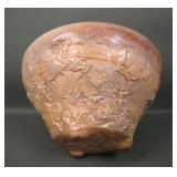 Summit Glass Iridised Carmel Slag Buffalo Hunt