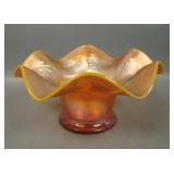 Fenton Reverse Amberina Opal Blackberry Spray Hatt