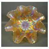 Dugan Elec. Pastel Marigold Petal & Fan Bowl