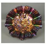 Dugan Purple Farmyard 3/1 Edge Bowl