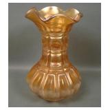 Imperial Marigold Three Row Ruffled Vase