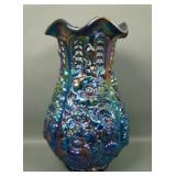 Fenton Electric Purple Poppy Show Vase