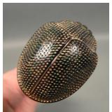 Dark Gold Metalic Scarab Shell Iridised Hat Pin