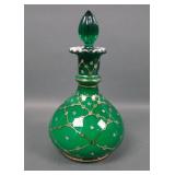 Fenton/ Charleton Ivy Overlay Decorated Cologne