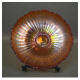 Fenton Stippled Rays Reverse Amberina ICS Sauce