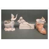 Three Victorian German Bisque Figurines