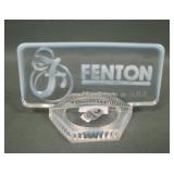 Fenton Logo French Opal Store Retail SIgn