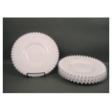 Four Fenton Silver Crest 10 1/4" Dinner Plates