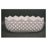 Fenton Hobnail Milk Glass Planter
