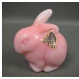 Fenton Rosalene Bunny Figurine