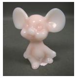 Fenton Rosalene Un-decorated Mouse Figurine