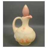 Fenton Satin Burmese Decorated Cruet
