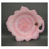 Fenton Rosalene Leaf Handled Tray