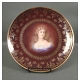 Beautiful Royal Vienna Austria Portrait Plate