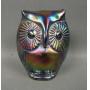Fenton Iridised Owl Paperweight
