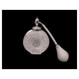 1930's Lalique Dahlia Crystal Perfume Atomizer