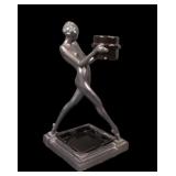 1920's Frankart Art Deco Nude Strider Smoking Set