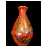 1920's Kralik Art Glass Iridised Millefiori Vase