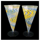 Two1920's Bimini Fritz Lampl Deco Ftd Glasses