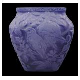 Consolidated Amethyst Wash Chickadee Pillow Vase