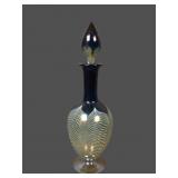1920's Durand Art Glass Pulled Feather Decanter