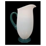 1920's Fry Foval Pearl Opal Jade Green #4 Jug