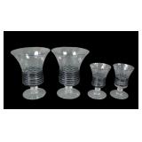 Five H.C. Fry Black Reeding Diamond Optic Glasses