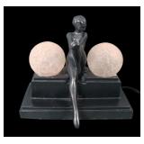 Frankart Art Deco Sitting Nude Shape Table Lamp