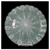 MCM Higgins Studio Art Glass Crimped Plate