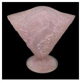 Consolidated Pink Wash Martele Fan Vase