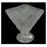 Consolidated Crystal Martele Fan Vase