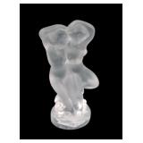 Lalique FranceFrosted Crystal 'Le Faune' Figure