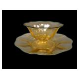 Durand Art Glass Ambergris/  Finger Bowl Underplae
