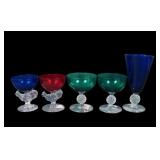 Assortment of Five Morgantown Cocktail Glasses