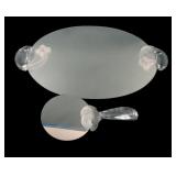 1980's Riker Art Noveau Dresser Tray & Hand Mirror