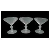 Three1926 Renee Lalique 'Strasbourg' Champagnes