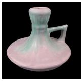 Muncie Pottery Footed Handled Chamberstick