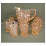 LIG Contemp Pink Tiger Lily 8 Piece Water Set