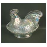 Westmoreland Contemp White Rooster Covered Candy